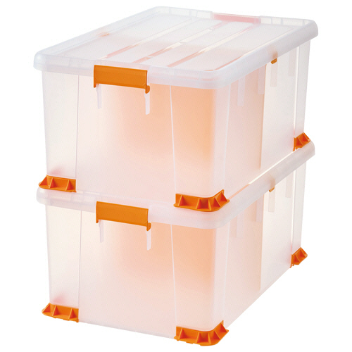 たのめーる】サンカ 書類保管用ケース LL TCP-66-30CL2P 1セット(2個