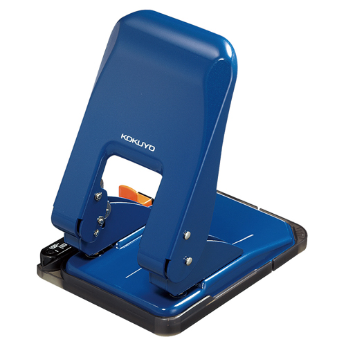 たのめーる】コクヨ 2穴パンチ ラクアケ 52枚穿孔 青 PN-G52B 1台の通販