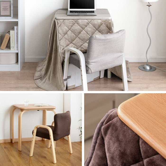 3点セット] 60×50cm パーソナルこたつ デスク チェア 専用掛布団 ハイ