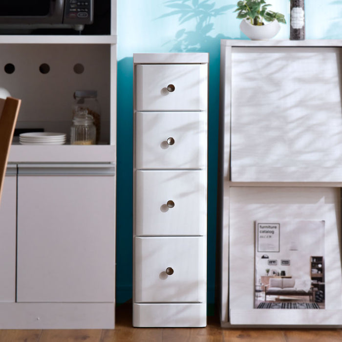 選べる幅20〜40cm 隙間収納 4段 日本製 すきま収納 キッチン収納棚