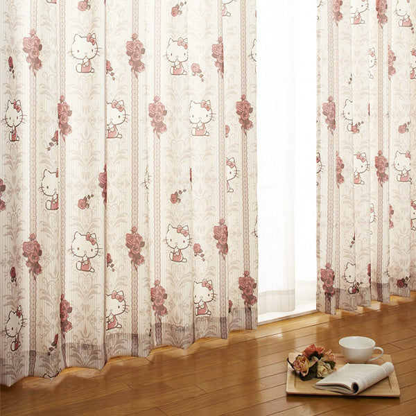 100×135 日本製 遮熱 キャラクターカーテン 2枚セット ディズニー