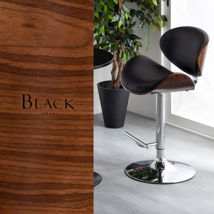 カウンターチェア 昇降式 木目 レザー〔68400003〕 — 【公式】タンスの