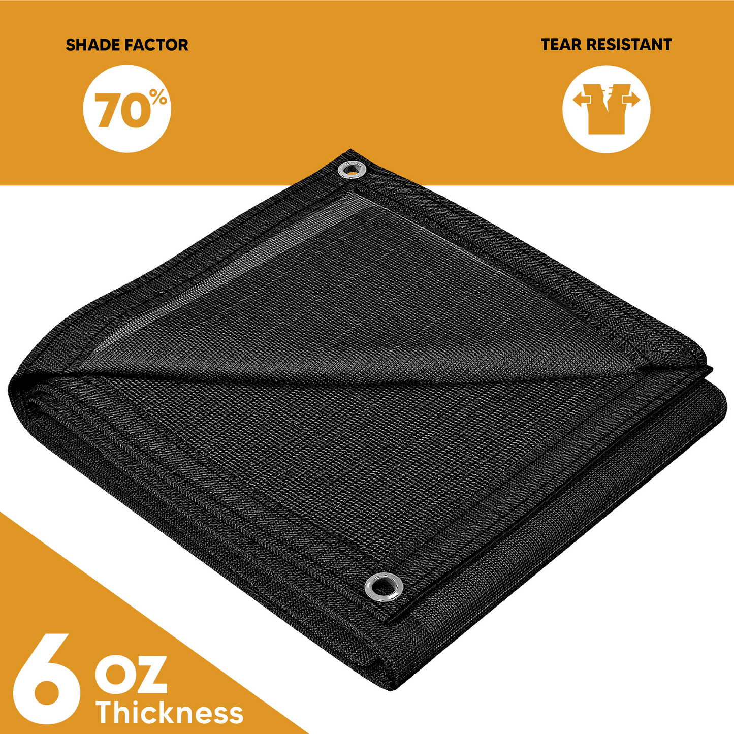 Black Mesh Tarp 30' x 40' – TarpsPlus