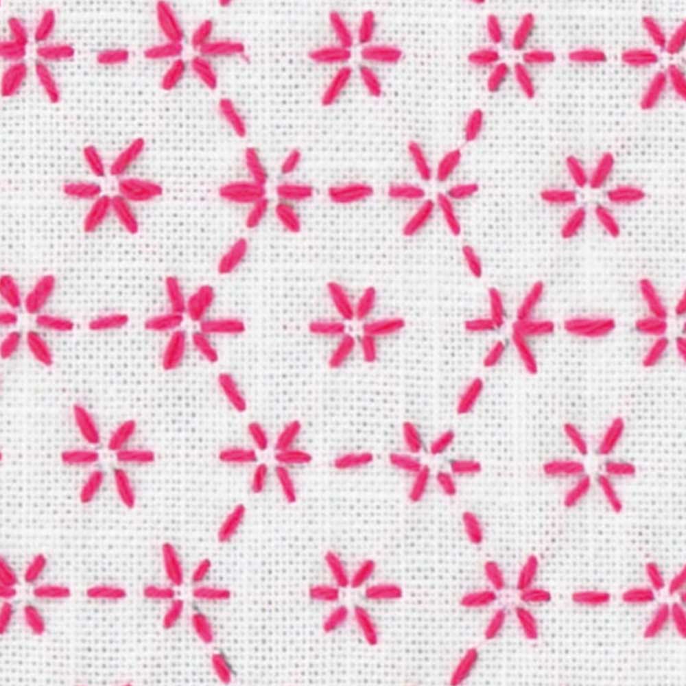 ホビーラホビーレ 刺し子のマルチクロス［花模様］: キット｜手づくり