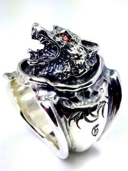 GODSIZE - 《受注生産》WOLF RING / ウルフリング / 注文から1～4週間