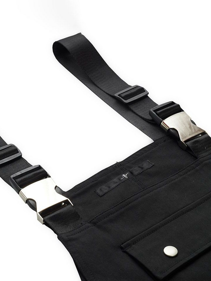 NO ID. - オーバーオール / ブラック | BRYAN