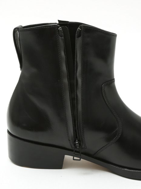5351 POUR LES HOMMES - サイドゴア ジップブーツ ブラック 4cmヒール