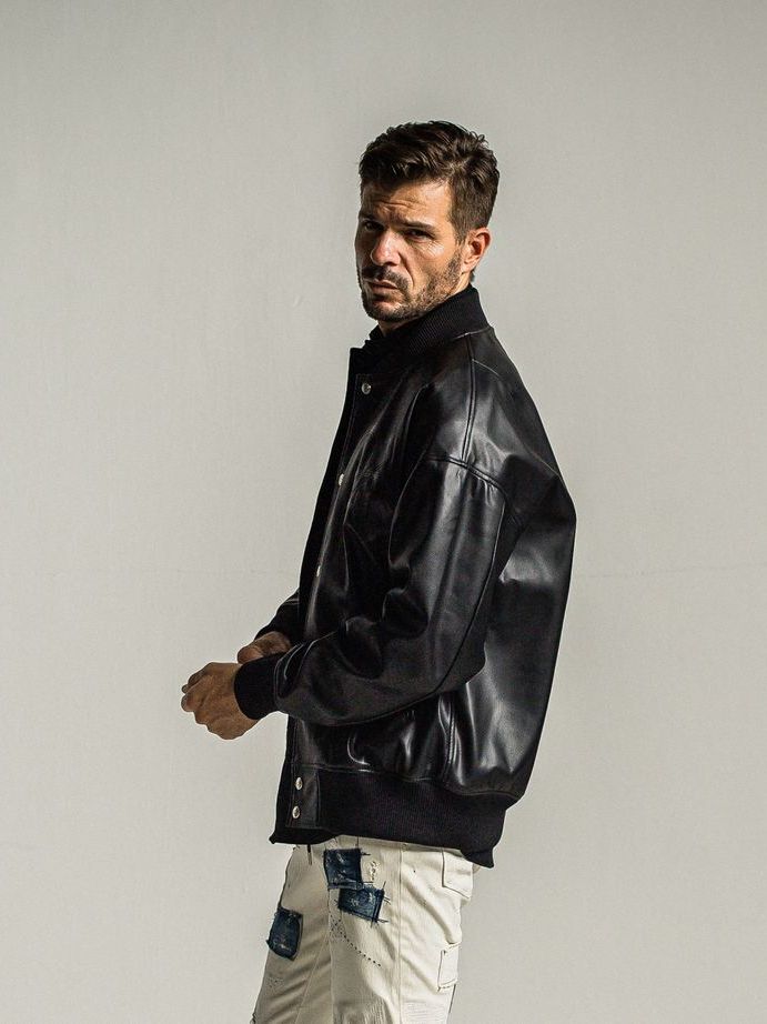 RESOUND CLOTHING - 《予約9月1日18時締め》 leather Varsity jacket