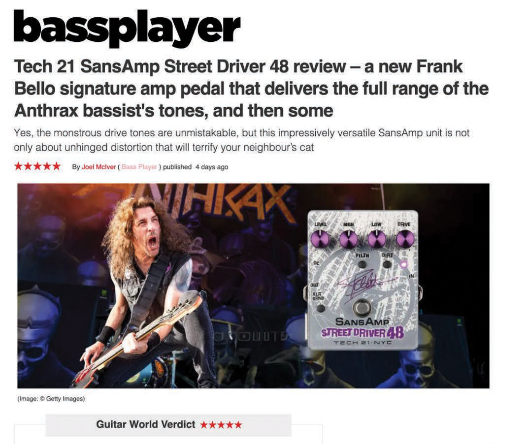 Frank Bello FB48 – Tech 21 NYC