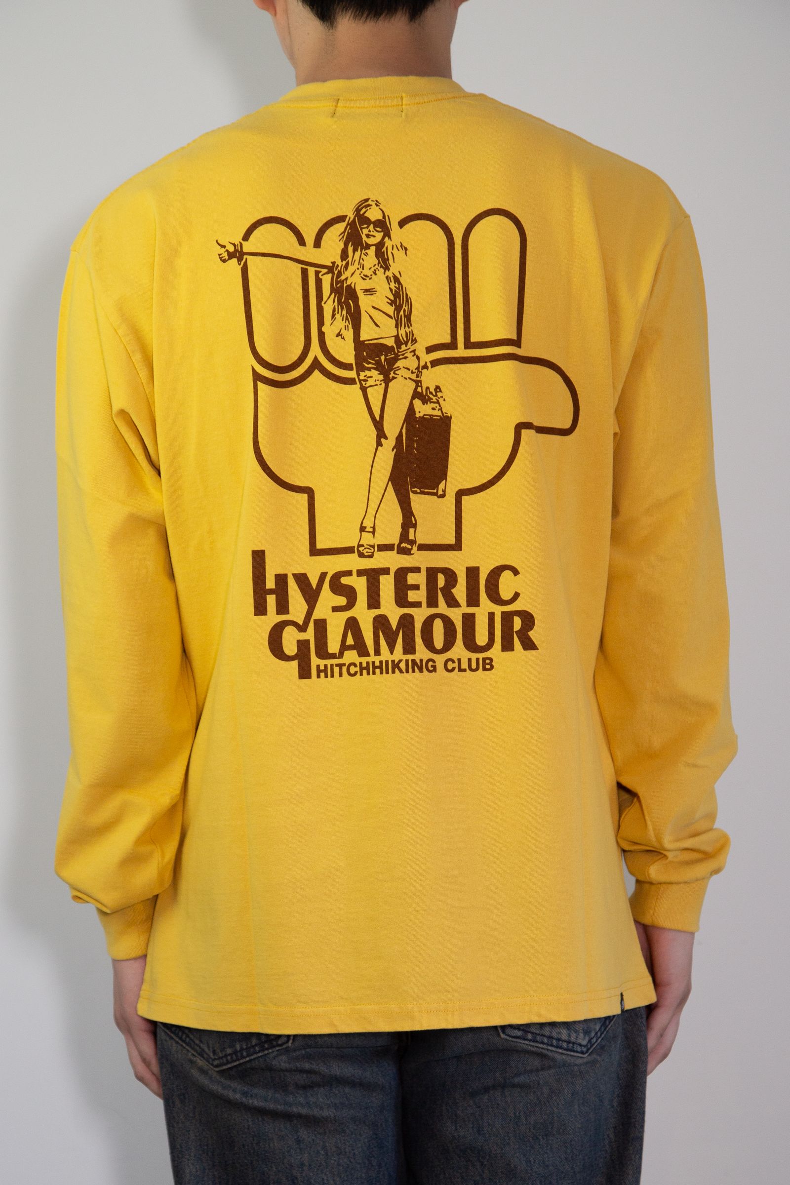HYSTERIC GLAMOUR - HYS HITCHHIKING CLUB Tシャツ / イエロー | Tempt