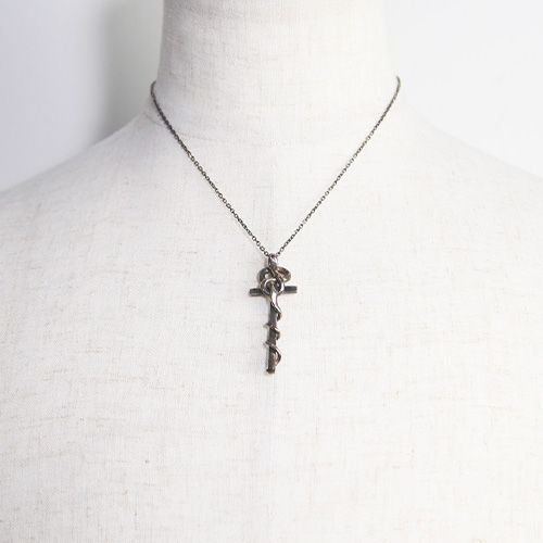 gunda - ステルスクロスネックレス / シルバー / STEALTH CROSS