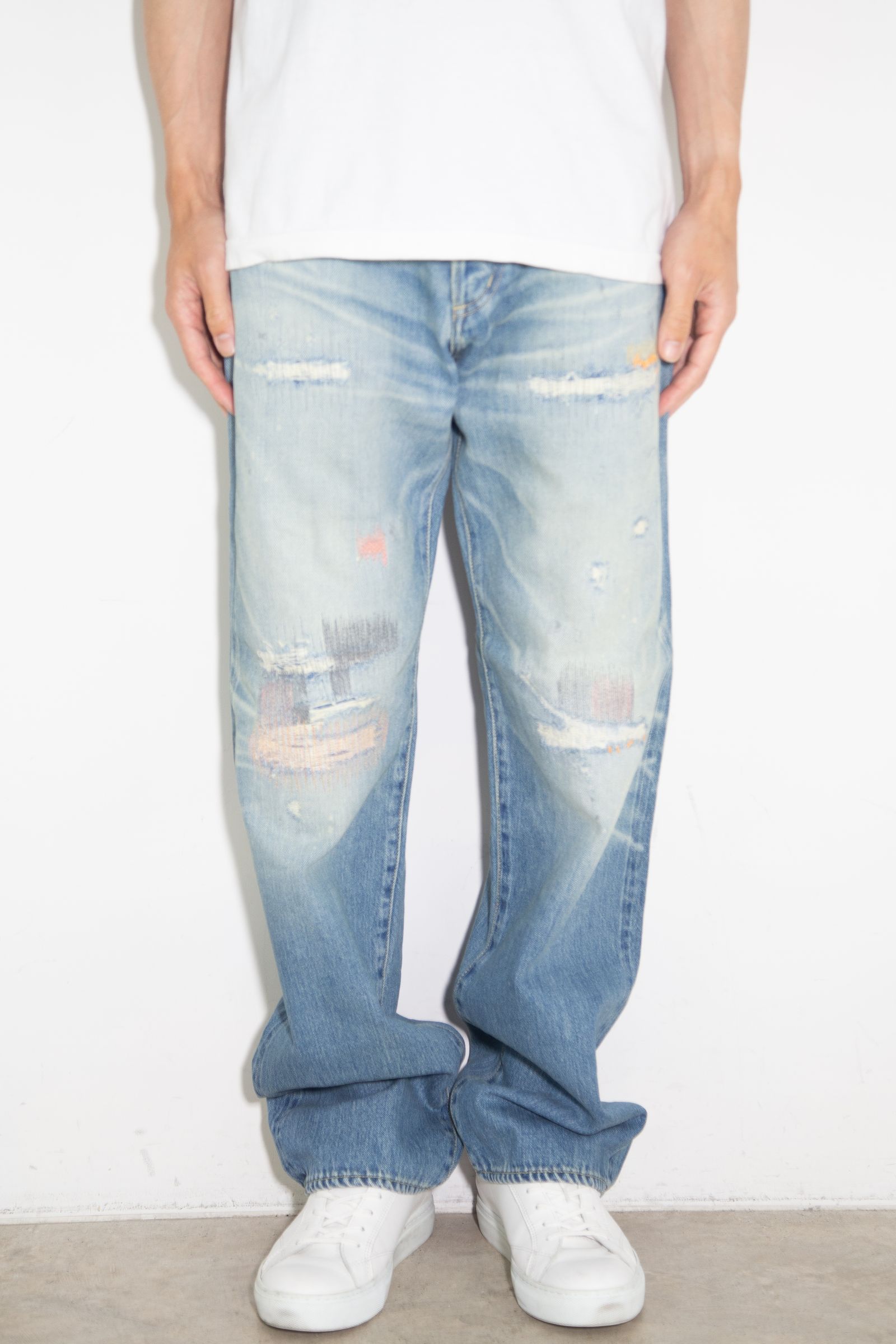 HYSTERIC GLAMOUR - CSR加工 60'S XXストレートデニムパンツ / ライト