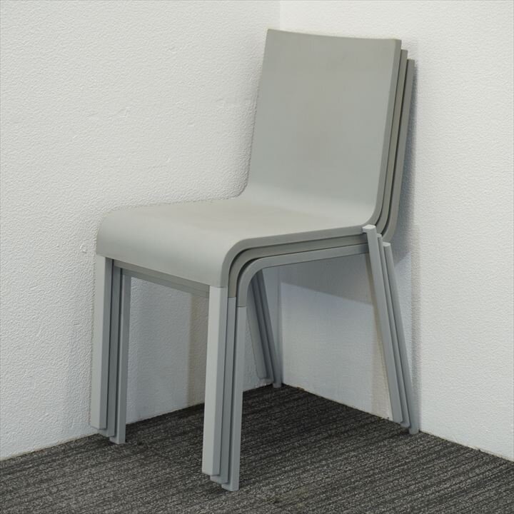 ヴィトラ .03(ゼロスリー) スタッキングチェア グレー 特価品- 中古