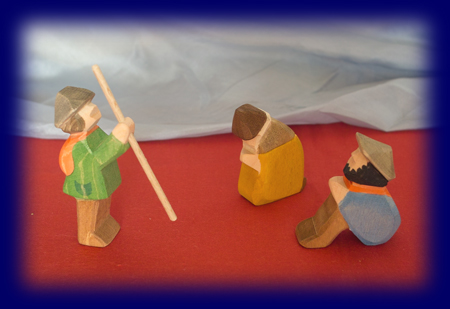 オストハイマー 3人の羊飼い ミニ（木箱付）[雑貨][オストハイマー]