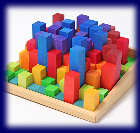 にじのカウンティングブロック（小）[おもちゃ][つみ木]