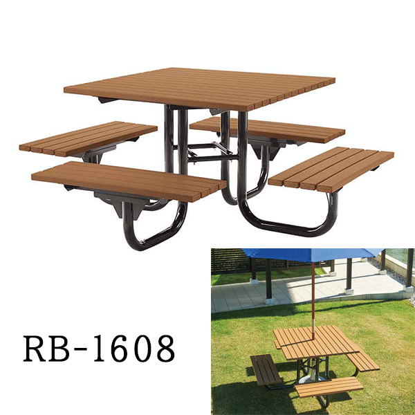 テーブル一体型ベンチ RB-1508シリーズ｜ガーデン家具｜店舗家具