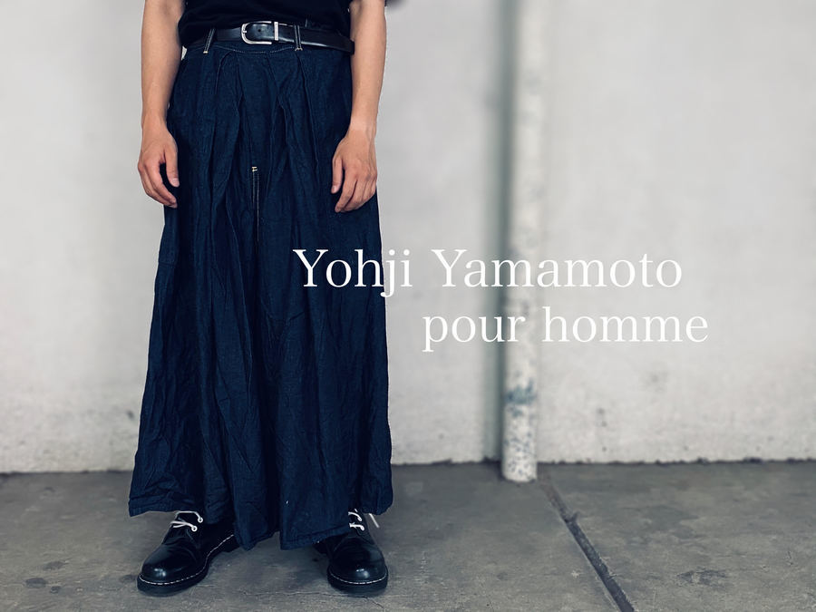 Yohji Yamamoto pour homme/ヨウジヤマモトプールオム】よりがデニム袴