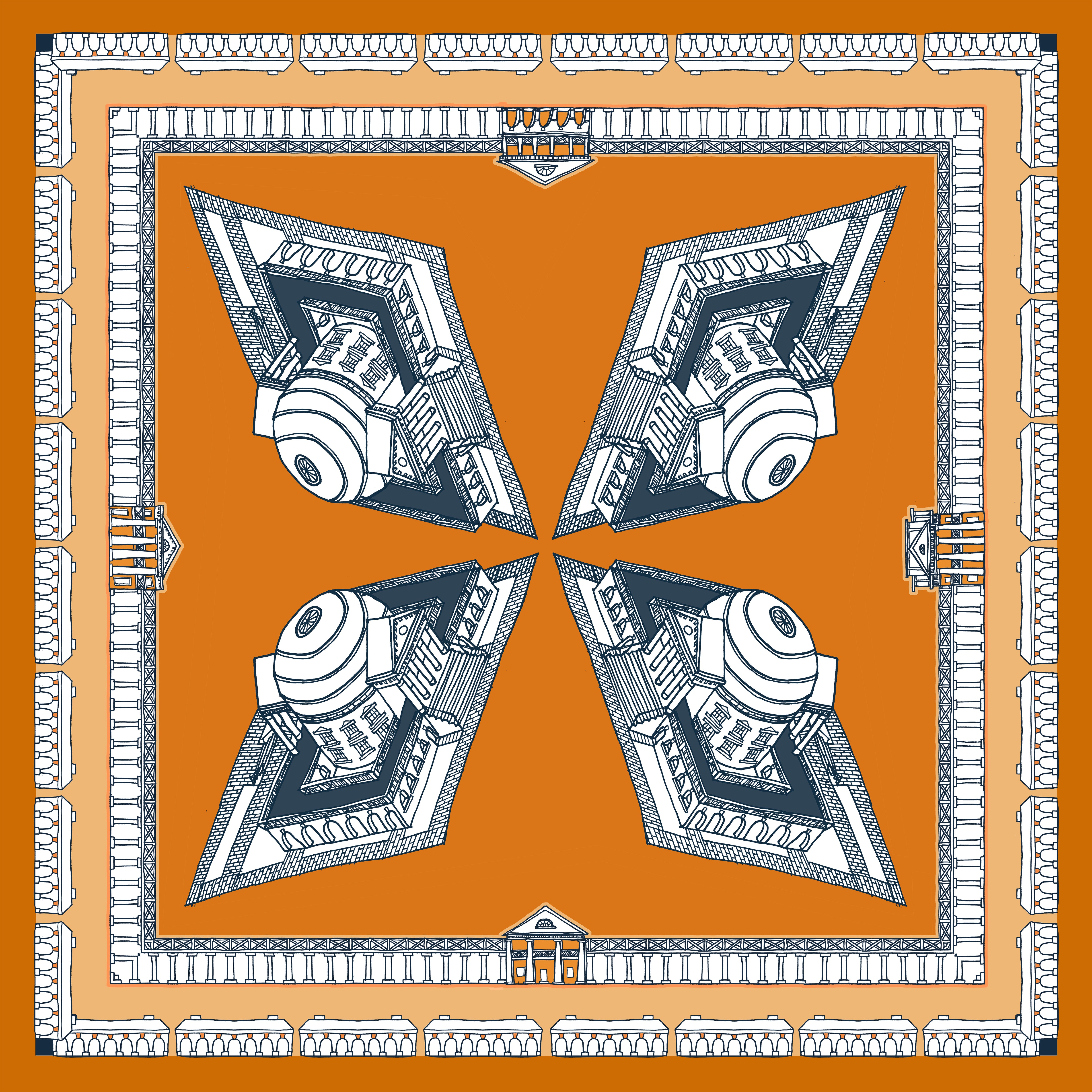 THE CHARLOTTESVILLE TUNDY SCARF IN ORANGE – The Clearly Collective