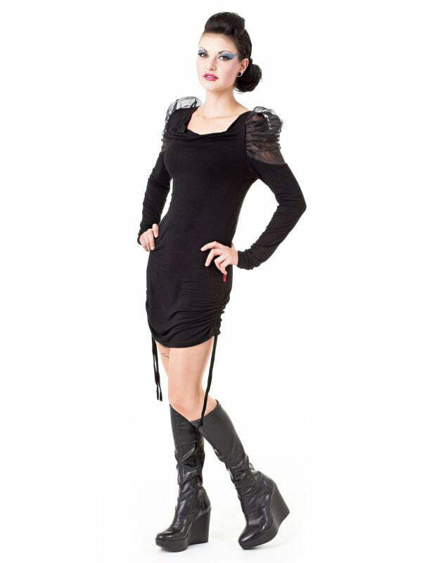 Queen of Darkness mini dress angel wings