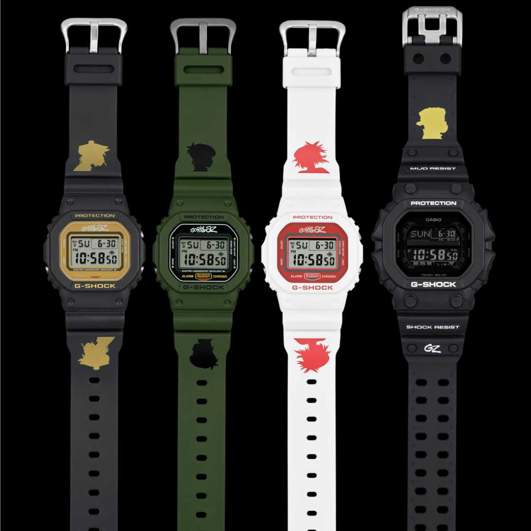 G-SHOCK x Gorillaz - 360 MAGAZINE - GREEN | DESIGN | POP | NEWS