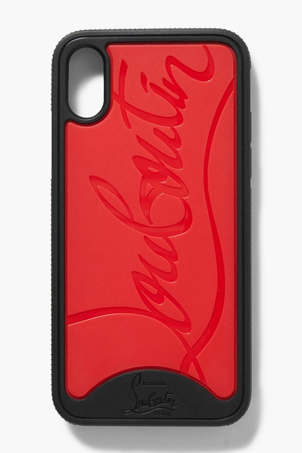 CHRISTIAN LOUBOUTIN Loubiphone embossed PVC iPhone X and XS case