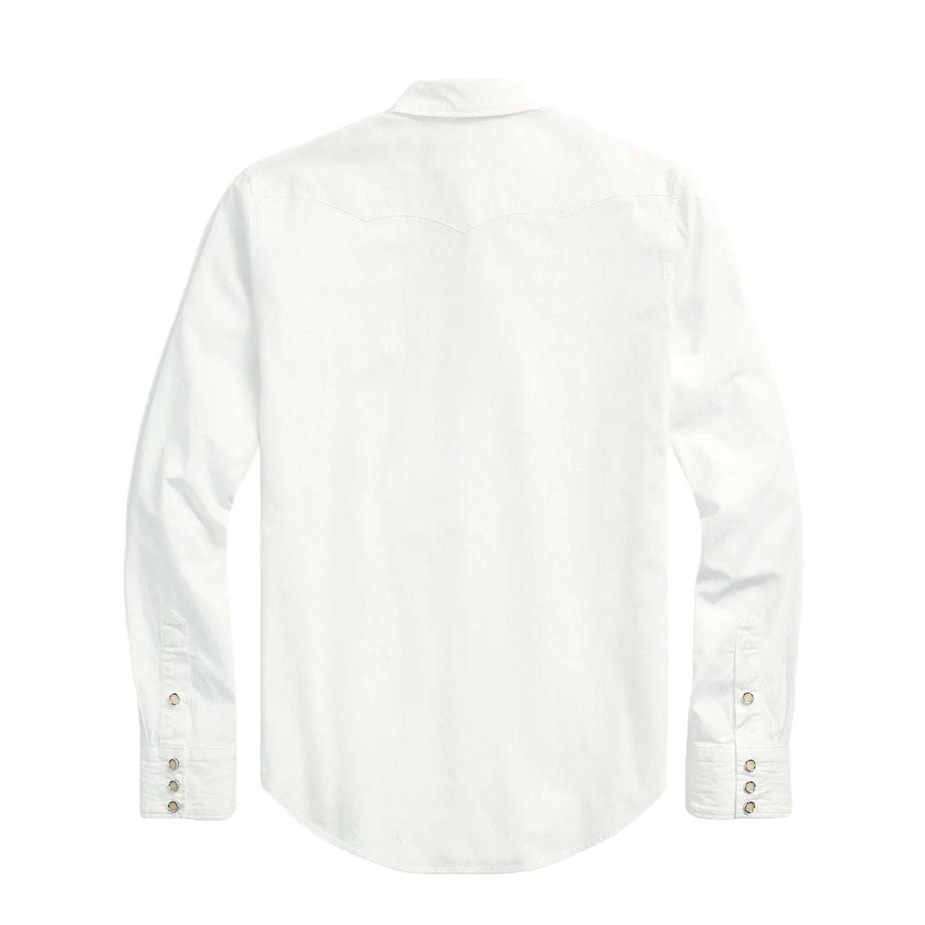 RRL by Ralph Lauren Slim Fit Poplin Western Shirt White | The