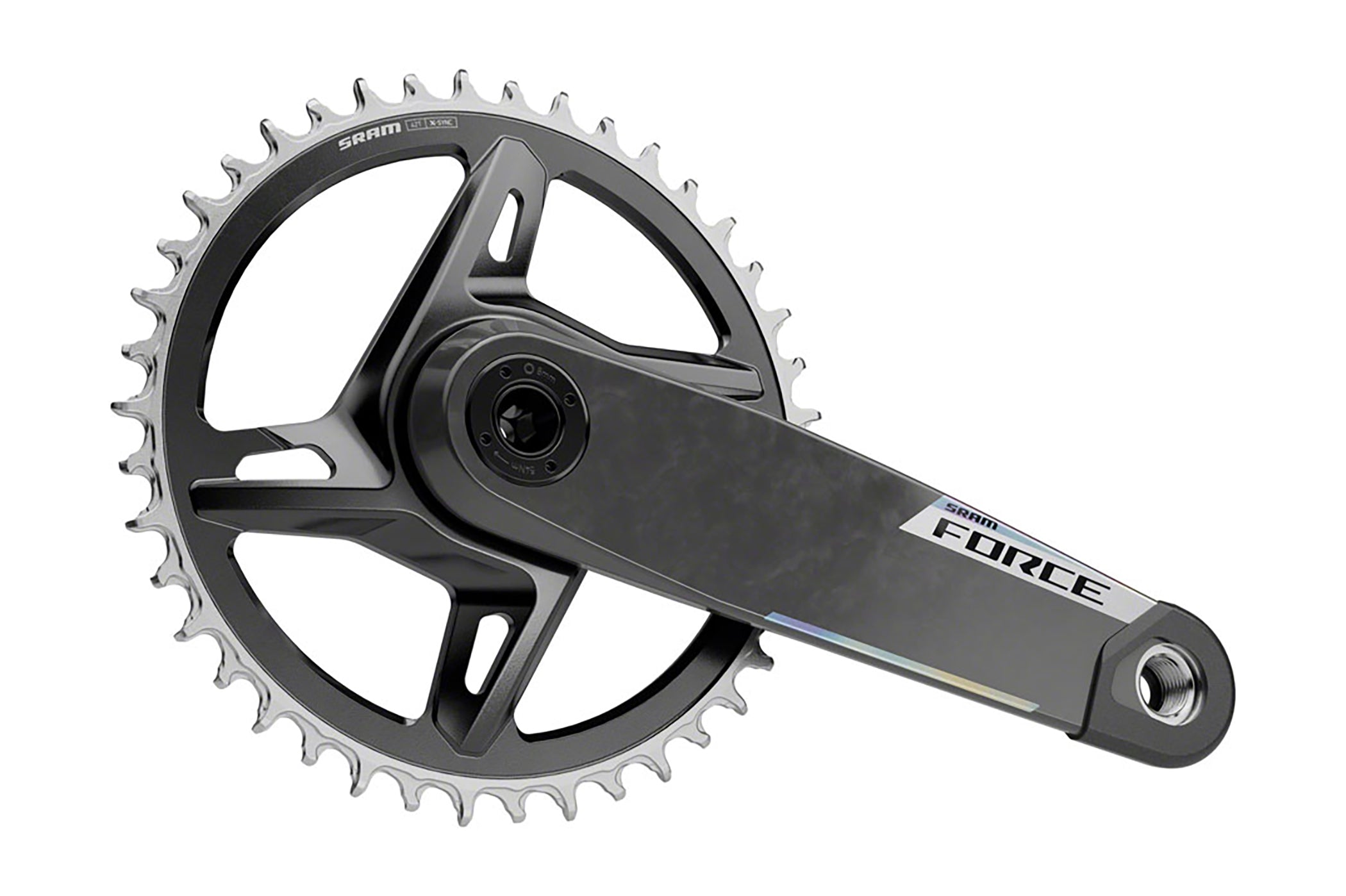SRAM Force 1x XPLR Wide Carbon Crankset - 12/13-Speed, 42t, 8-Bolt