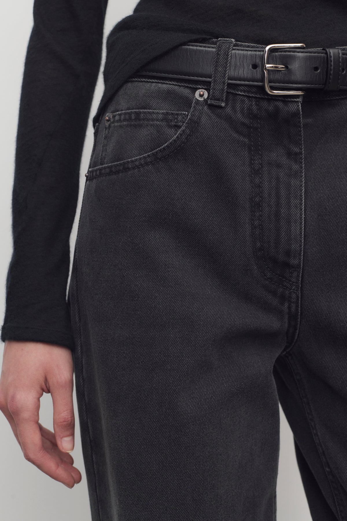 Clairコットンジーンズ Black – The Row