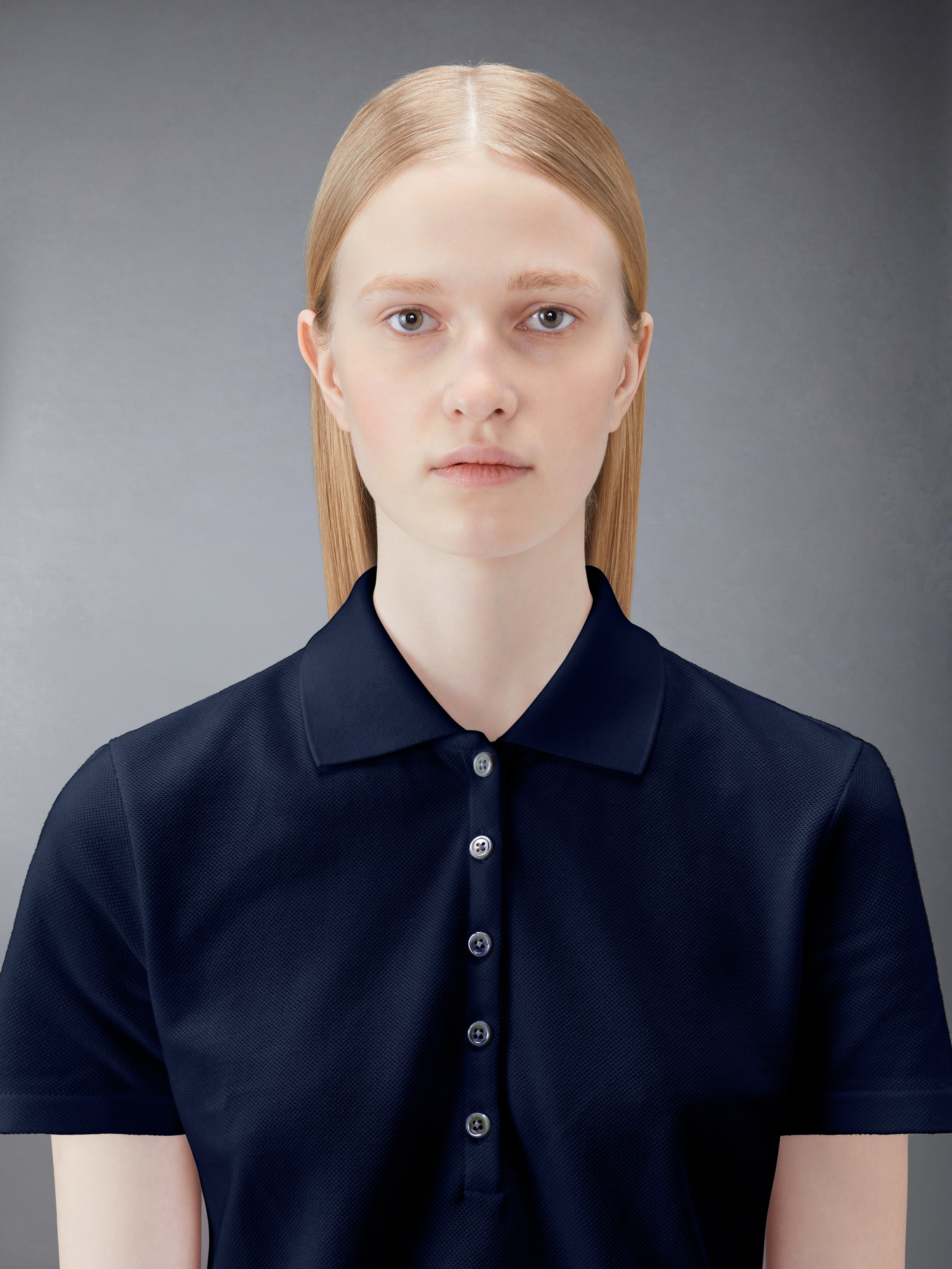 ピケ リラックス ストライプ ポロシャツ | Thom Browne