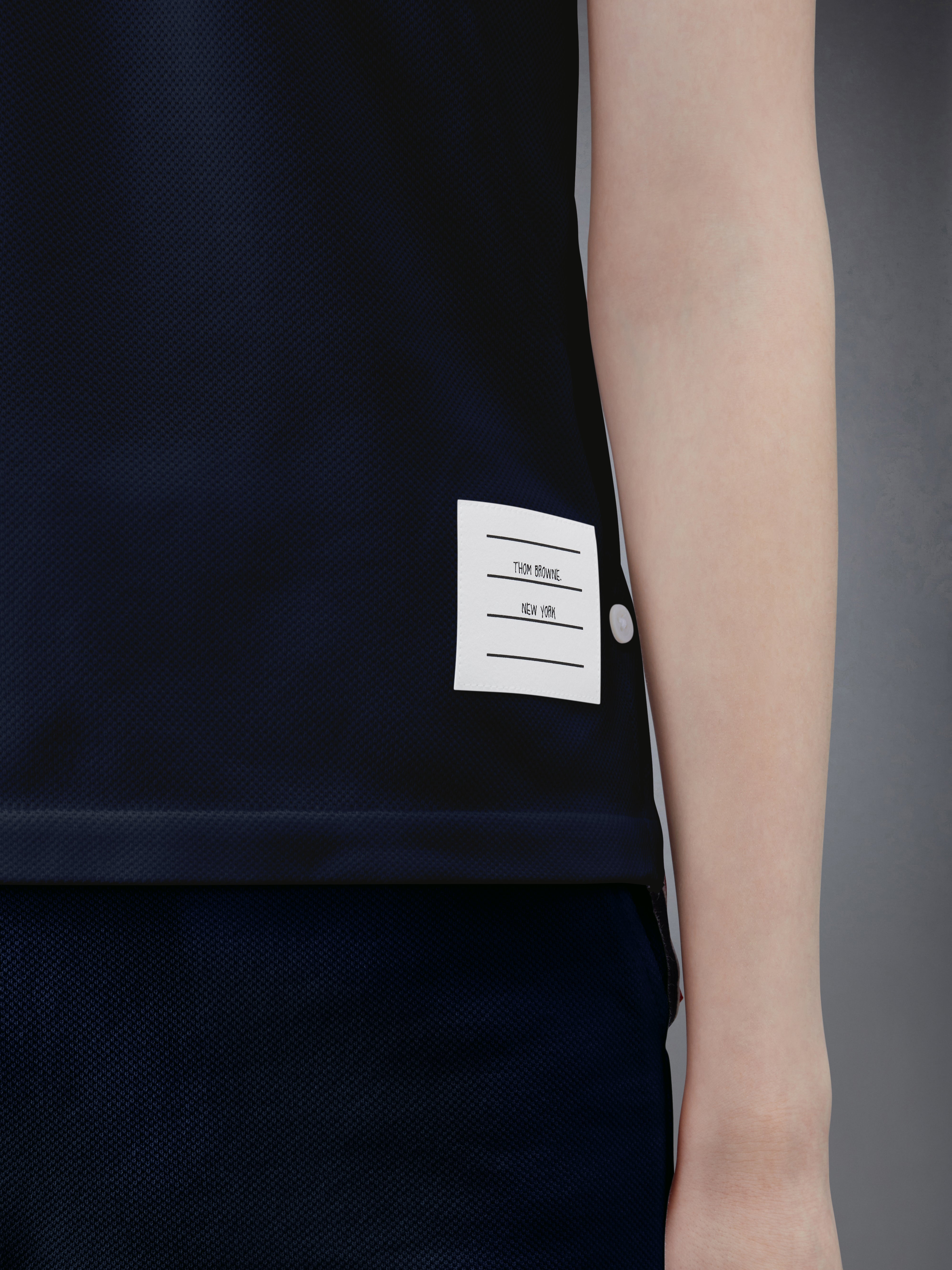 ピケ リラックス ストライプ ポロシャツ | Thom Browne