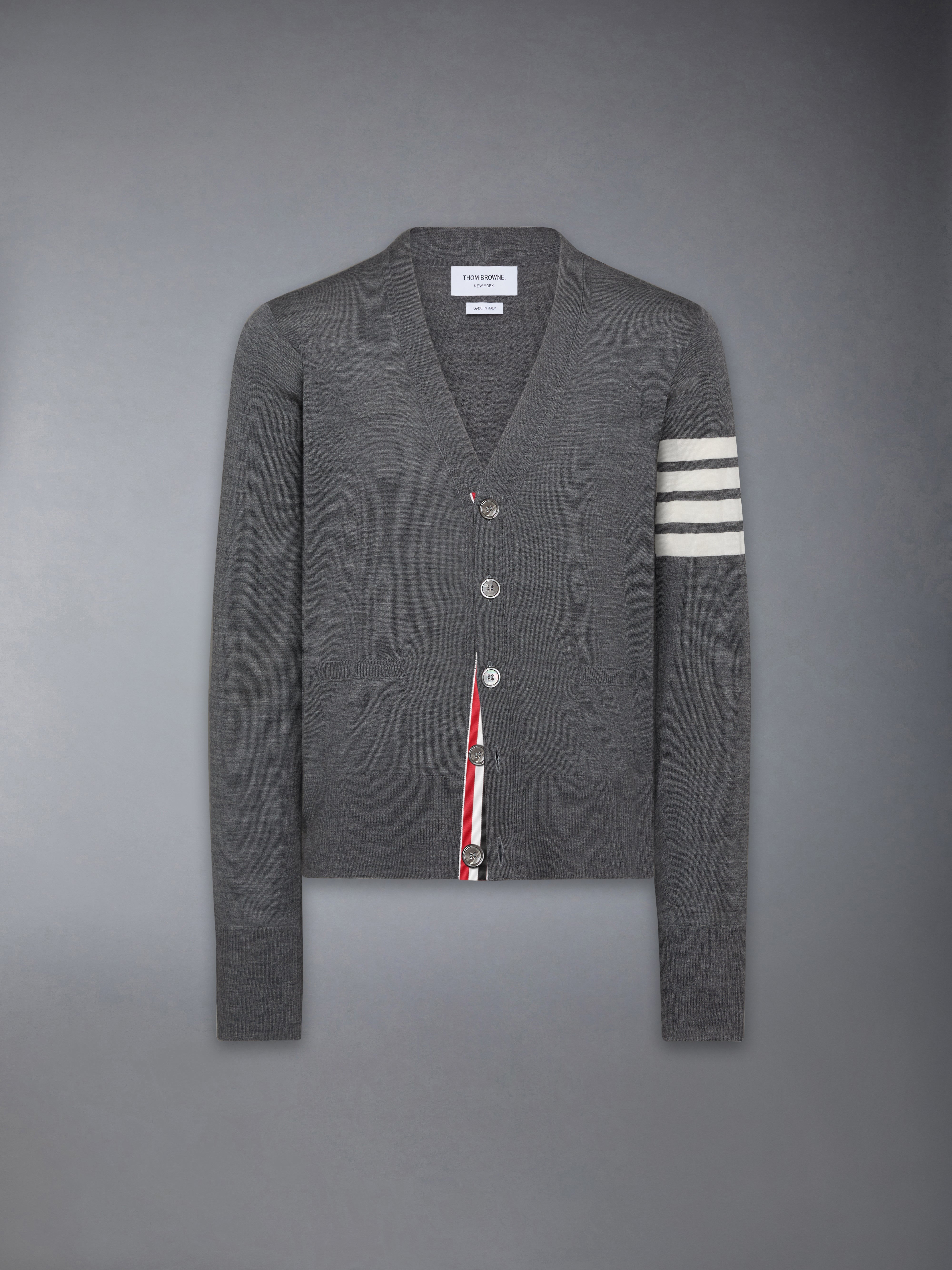MERINO WOOL 4-BAR CLASSIC CARDIGAN | Thom Browne