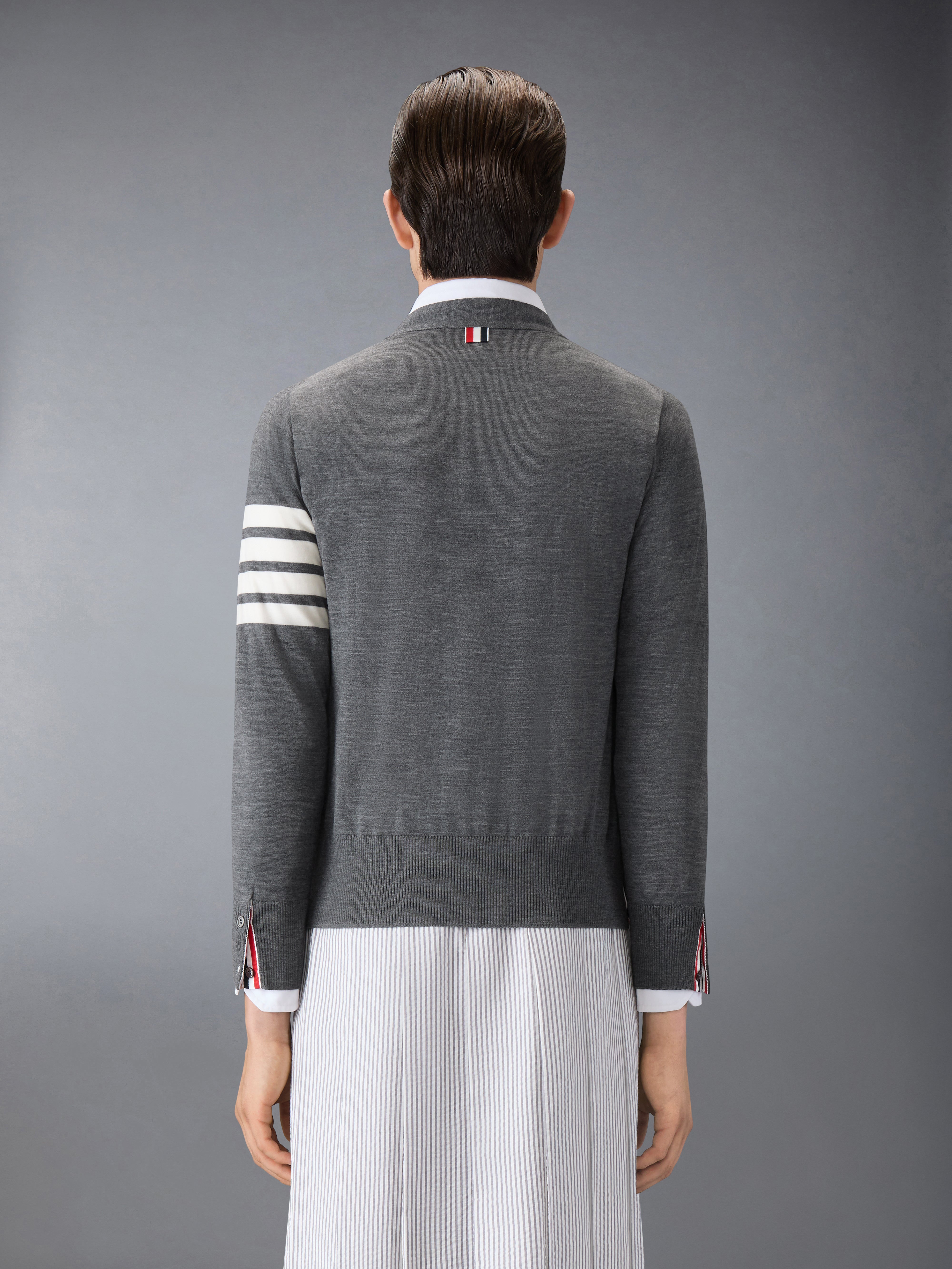 MERINO WOOL 4-BAR CLASSIC CARDIGAN | Thom Browne
