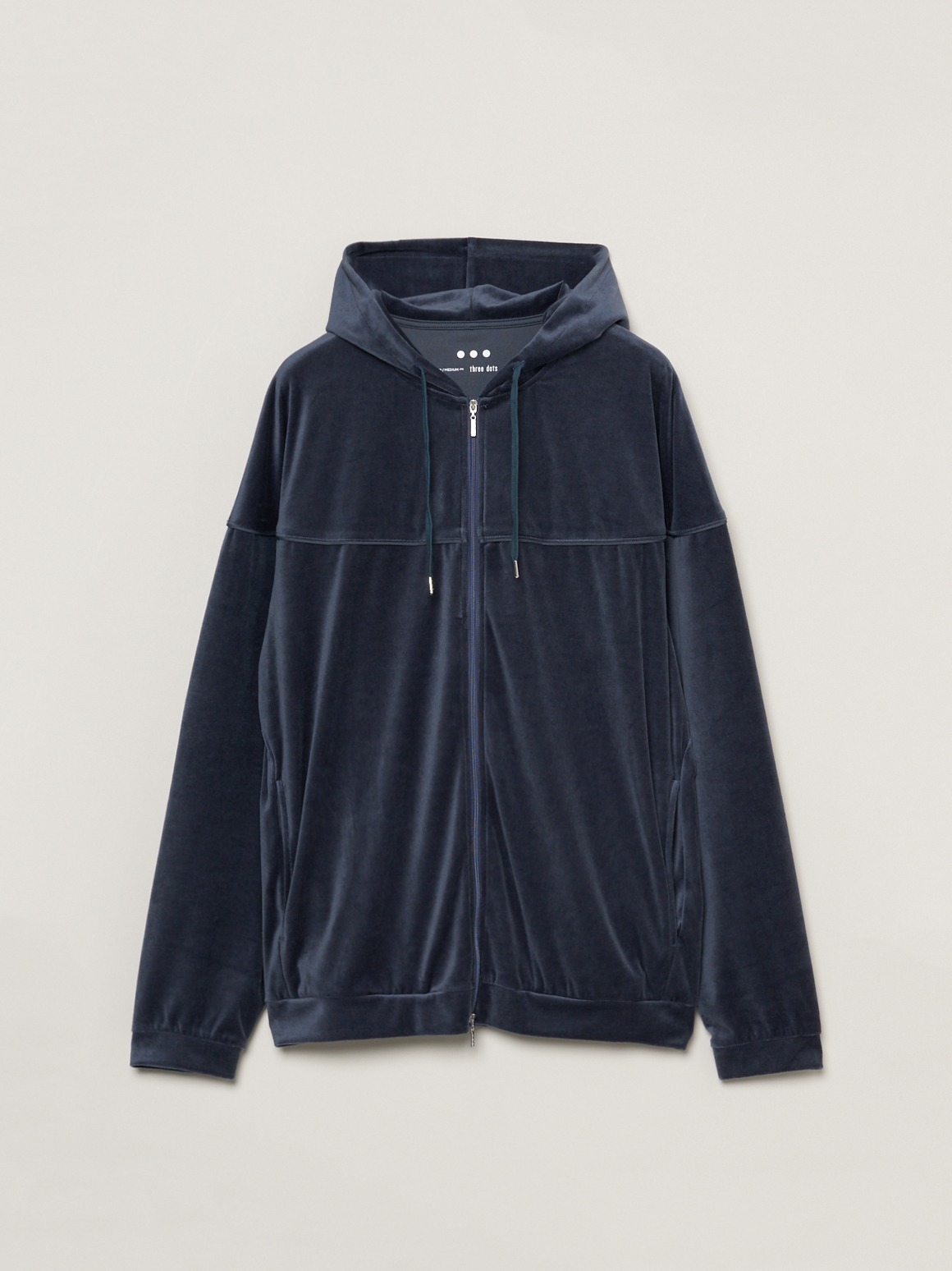 Men's Cotton velour zip up hoodie｜スリードッツ オフィシャル