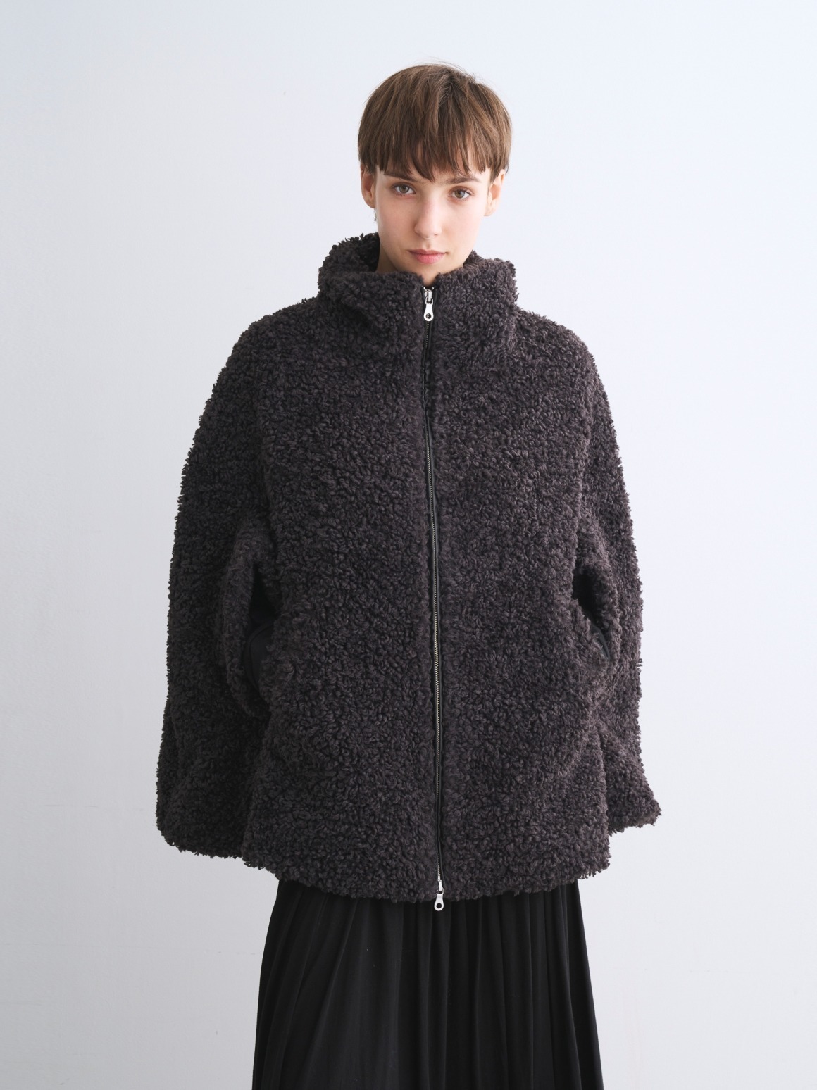 Everly】Poodle boa cape｜スリードッツ オフィシャルオンラインショップ