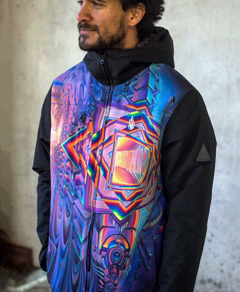 Infinitum Obsidian Jacket by Seth McMahon - Threyda Art and Apparel