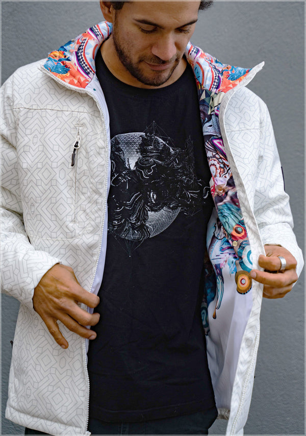 Night Rainbow Obsidian Jacket by Android Jones - Threyda Art and