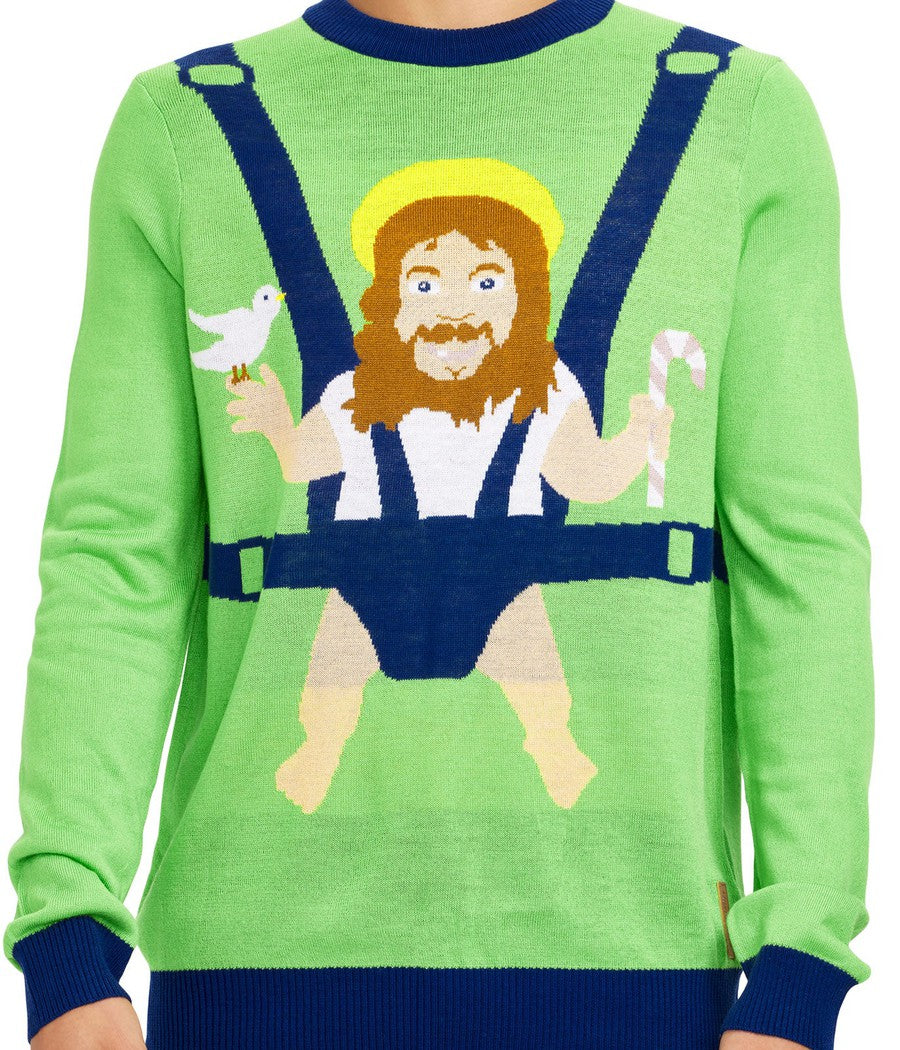 Men's Baby Jesus Christmas Sweater | Tipsy Elves