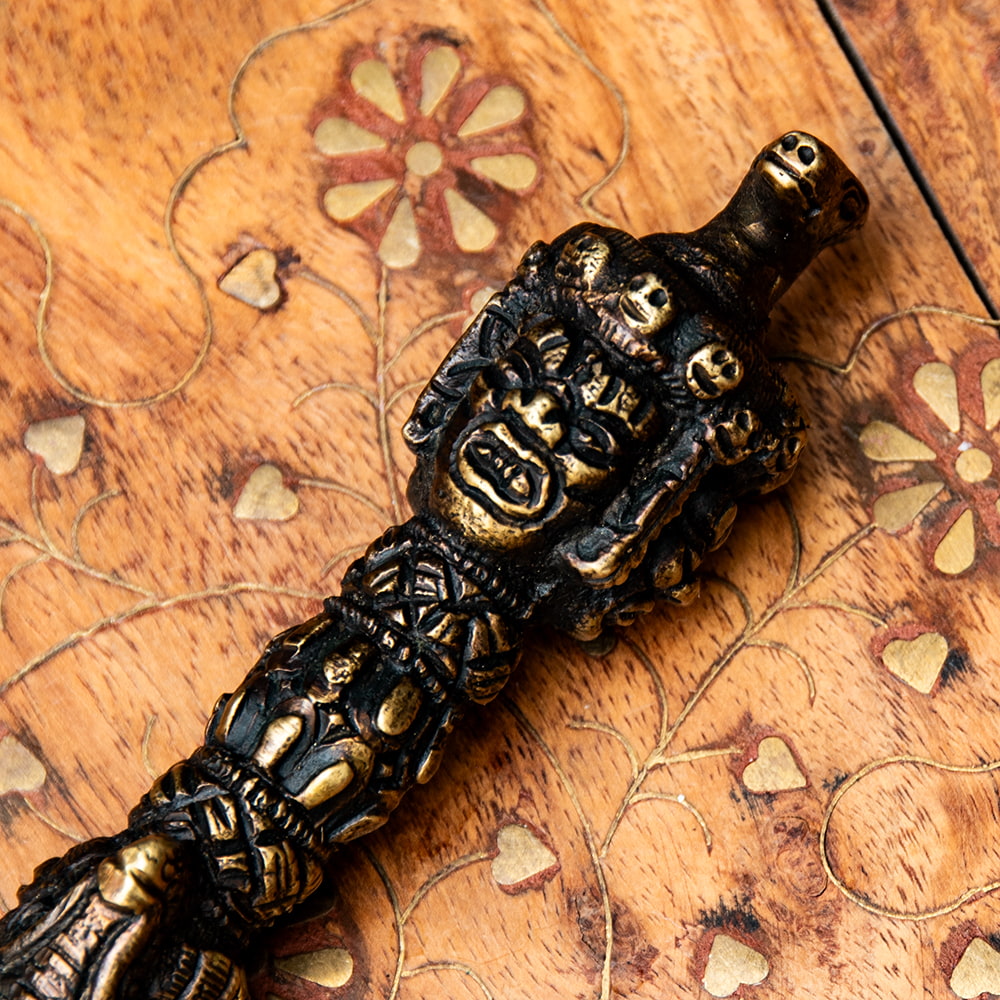 送料無料 プルパ プルバ ガルーダ 法具 アンティーク調 チベット仏教法