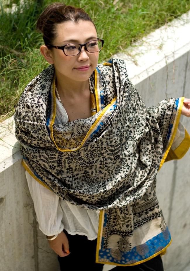 1点物・インド最高級品】インドのカンタ刺繍ストール の通販[送料無料