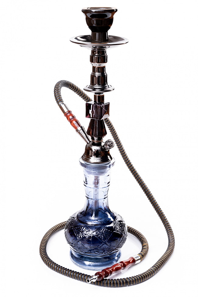 初めてのシーシャセット〕シーシャ（水タバコ）ブルーブラック【約46cm