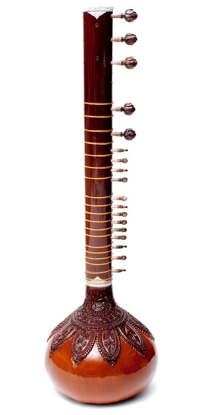 訳あり・インド品質]シタールセット（グラスファイバーケース） の通販