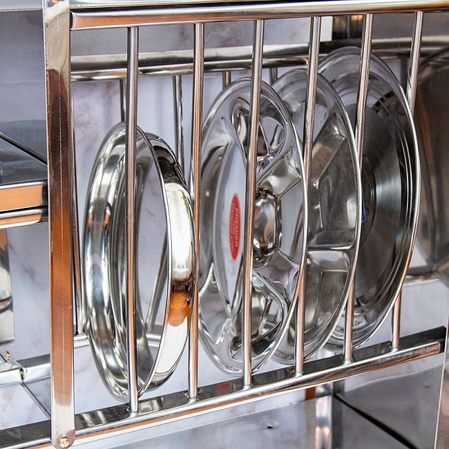 インディアンキッチンラック 食器棚 【大】 高さ：79.5cm程度 横幅