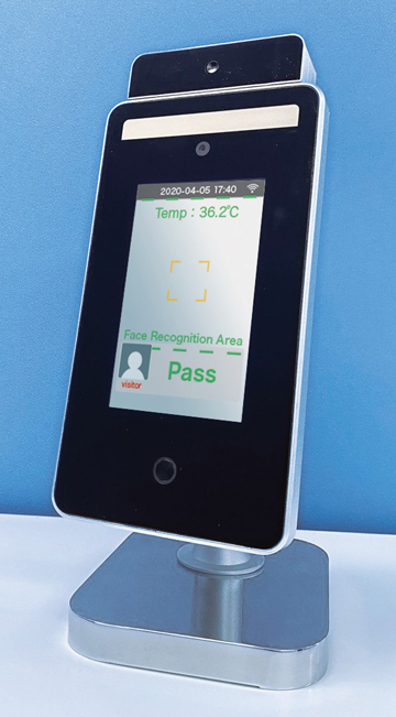 非接触型顔認証検温機クイックハイジーンターミナル | 株式会社東京