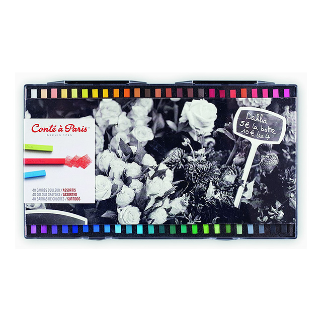 コンテ・ア・パリ カレ・コンテ(カラー)アソート48色セット 50134