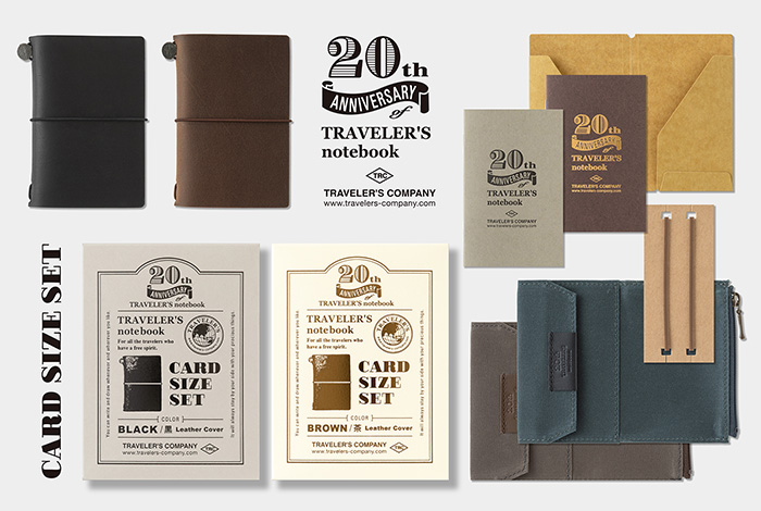TRAVELER'S notebook Card Size 20th Anniversary Set | TRAVELER'S