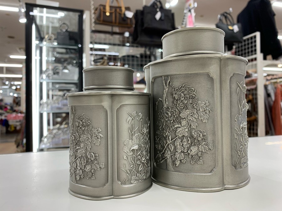 ROYAL SELANGOR PEWTER(ﾛｲﾔﾙ・ｾﾗﾝｺﾞｰﾙ・ﾋﾟｭｰﾀｰ)の茶筒が入荷！【幕張店