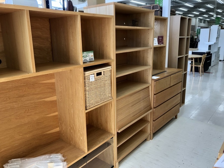 無印の家具新入荷！ 組み合わせて使える木製収納 入荷しました！ 他に
