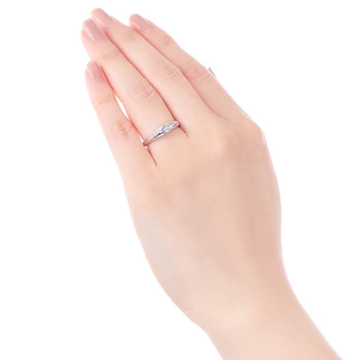 プラチナ鑑定書付ダイヤモンドリング（0.3カラット）(RKR090)|TSUTSUMI