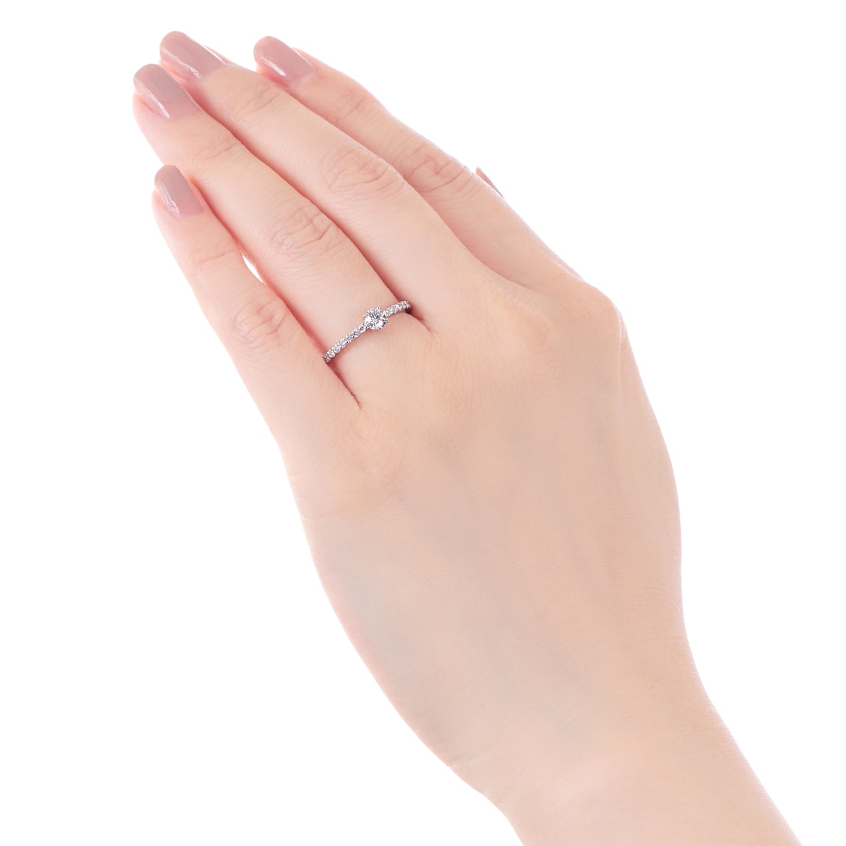 プラチナ鑑定書付ダイヤモンドリング（0.23カラット）(RKR250