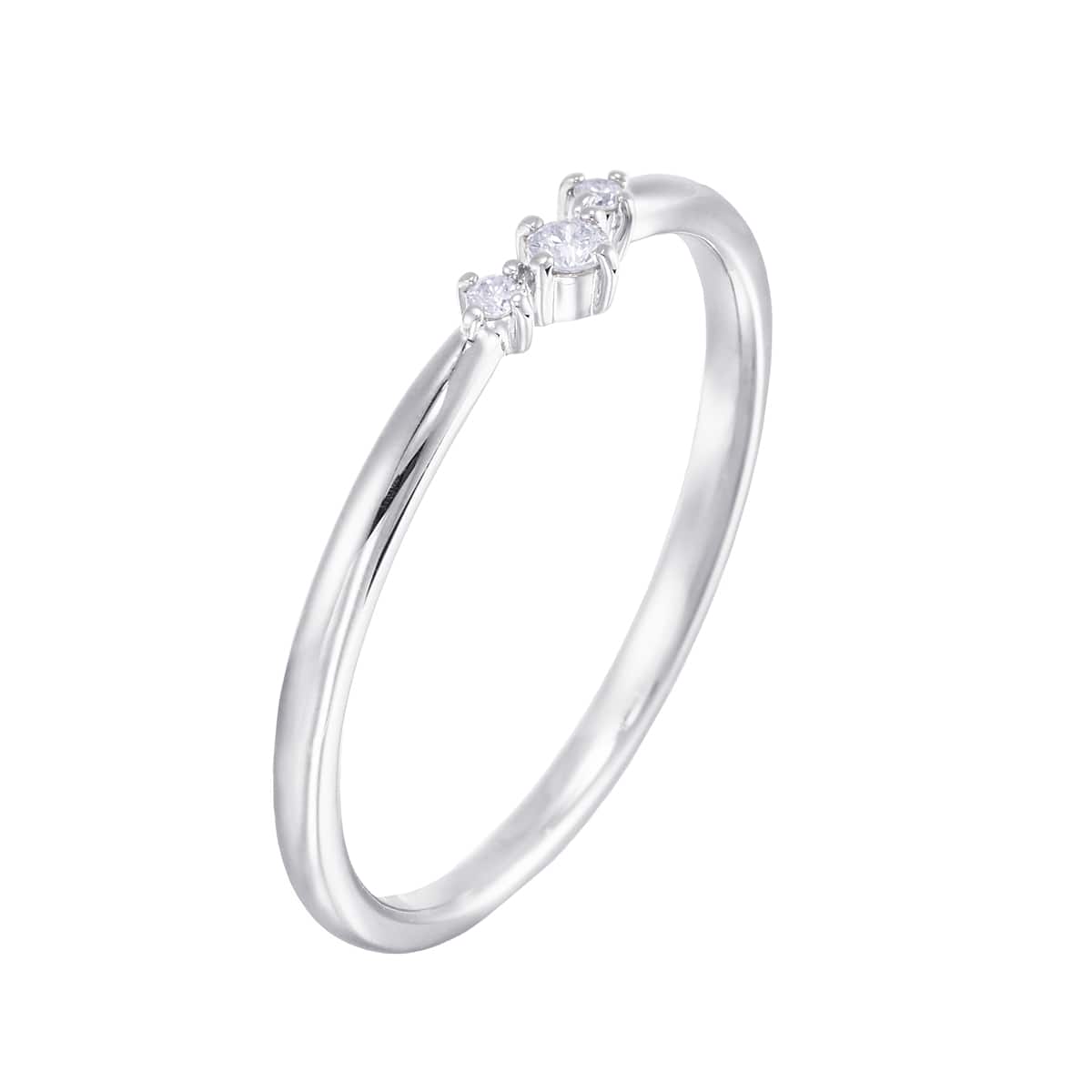 K10ホワイトゴールドダイヤモンドリング: リング|TSUTSUMI（ジュエリー